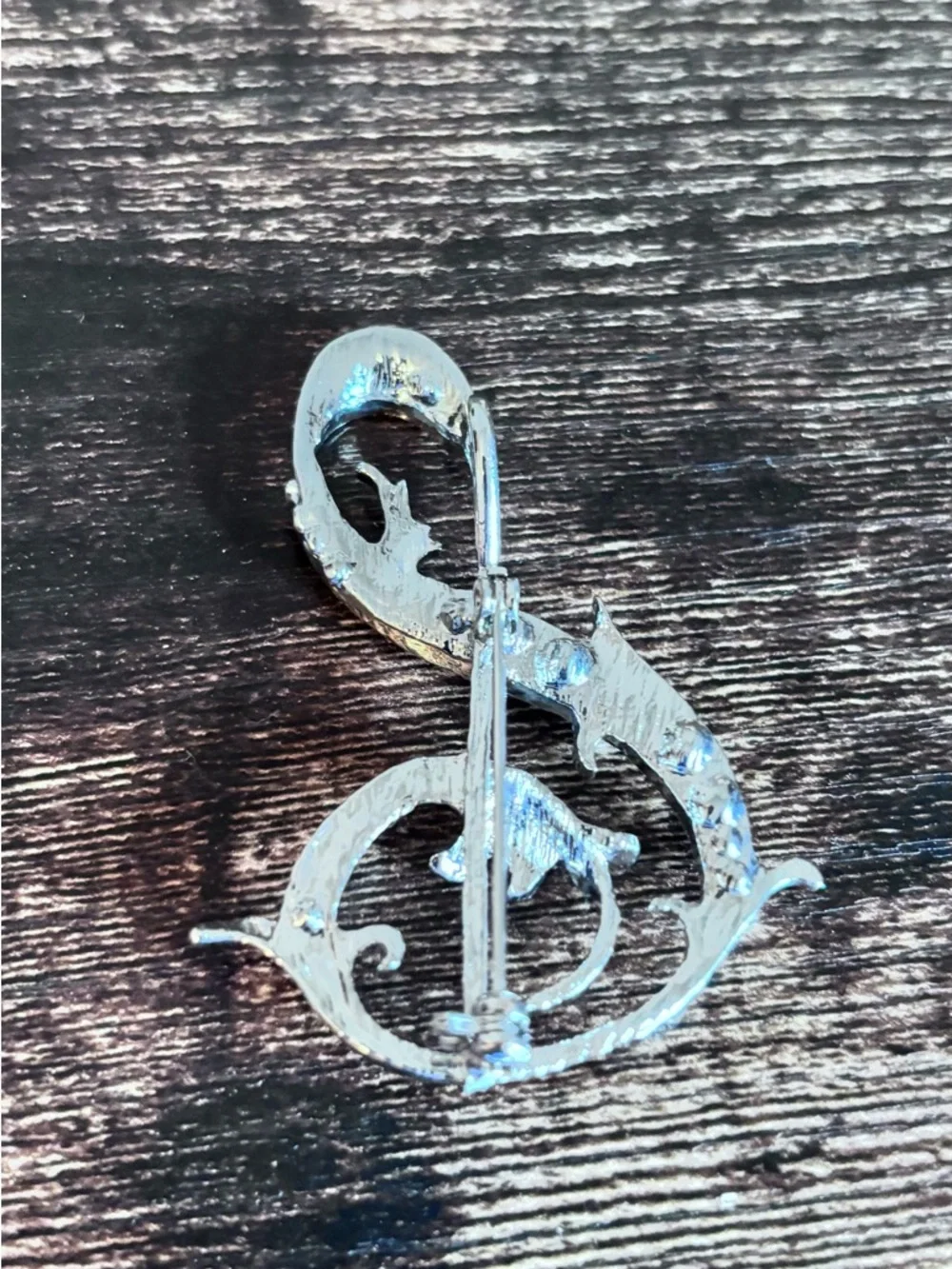 Silver Treble‎ Clef Music Note Brooch